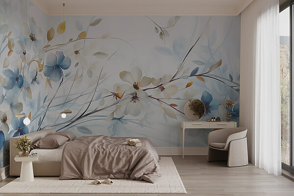 Peinture de fleurs et de feuilles Peinture de fleurs et de feuilles