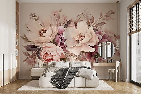 Groupe de fleurs sur fond blanc Groupe de fleurs sur fond blanc