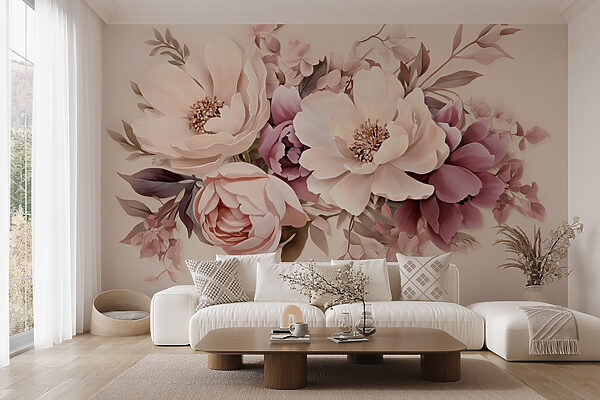 Groupe de fleurs sur fond blanc Groupe de fleurs sur fond blanc