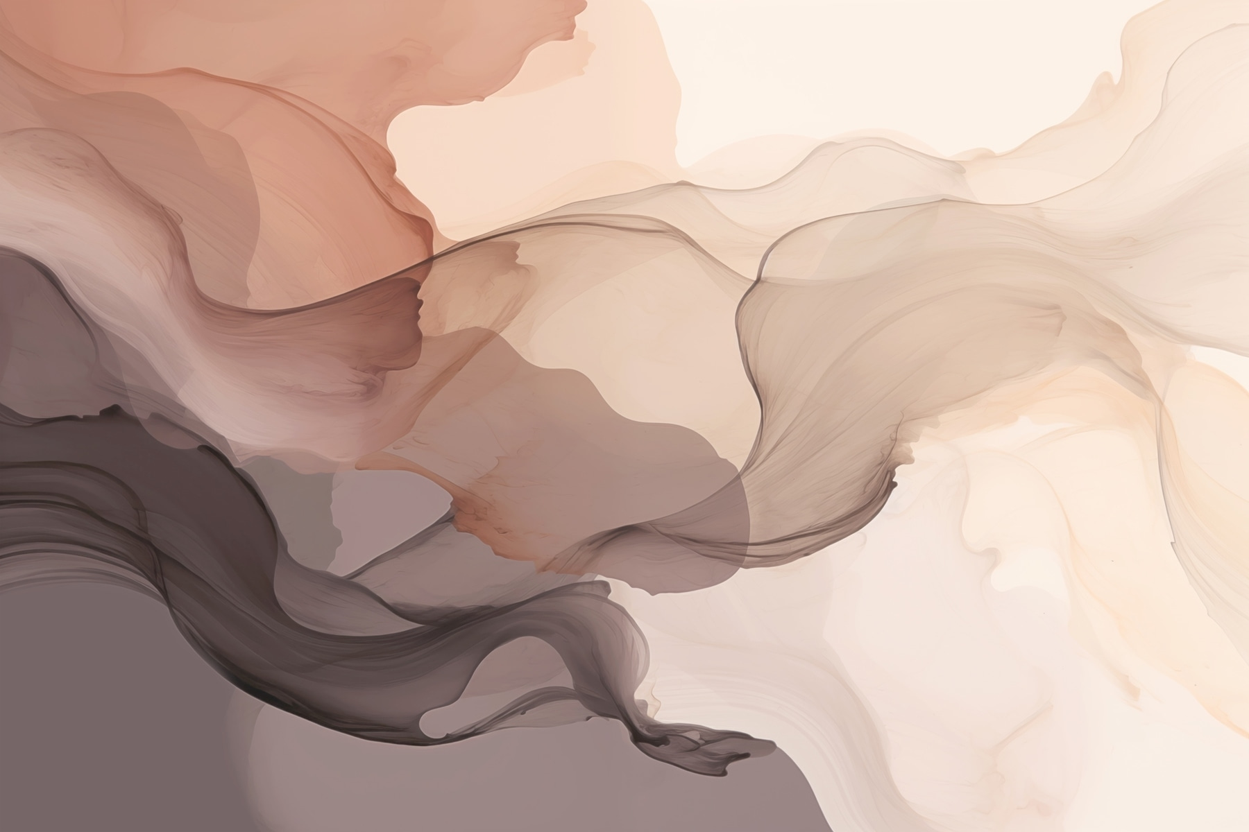 Soft, flowing abstract colors blend beautifully Soft, flowing abstract colors blend beautifully