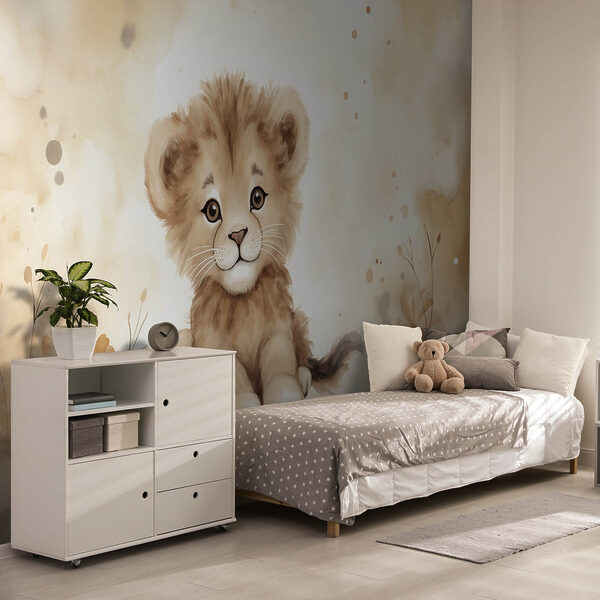 Aquarelle d'un lionceau Aquarelle d'un lionceau
