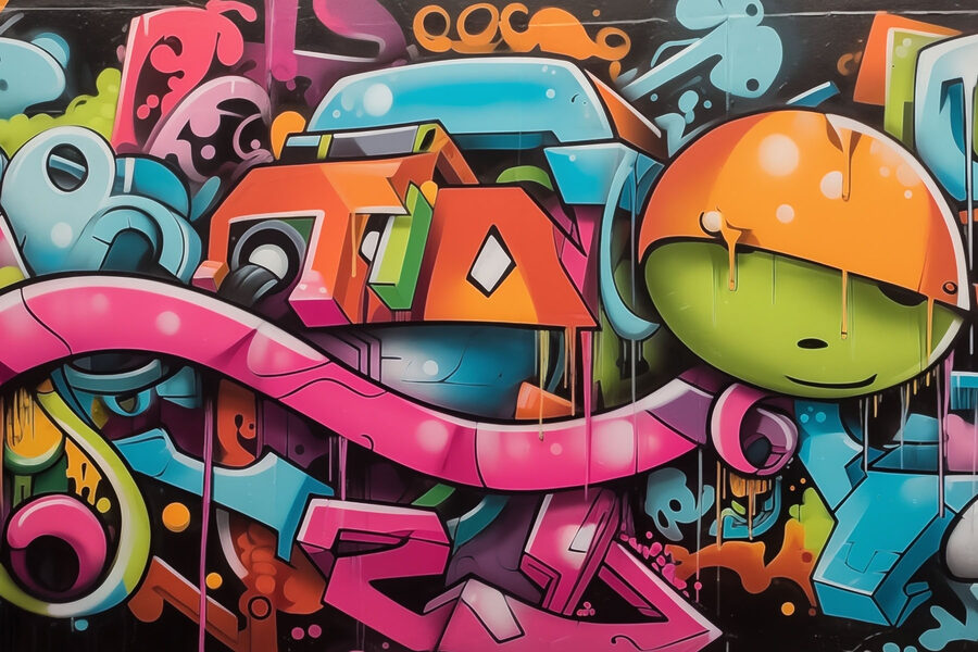 Graffiti sur un mur