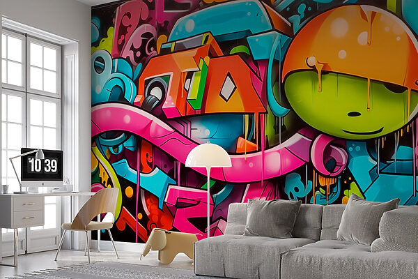 Graffiti sur un mur Graffiti sur un mur