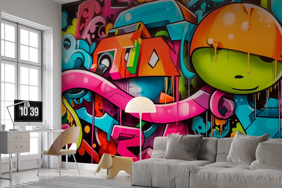 Graffiti sur un mur