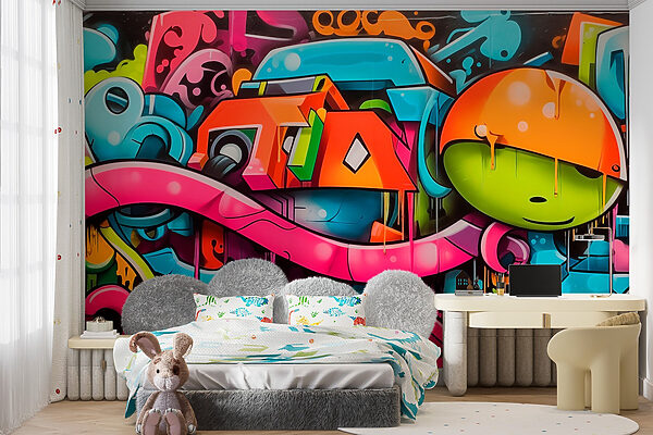 Graffiti sur un mur Graffiti sur un mur