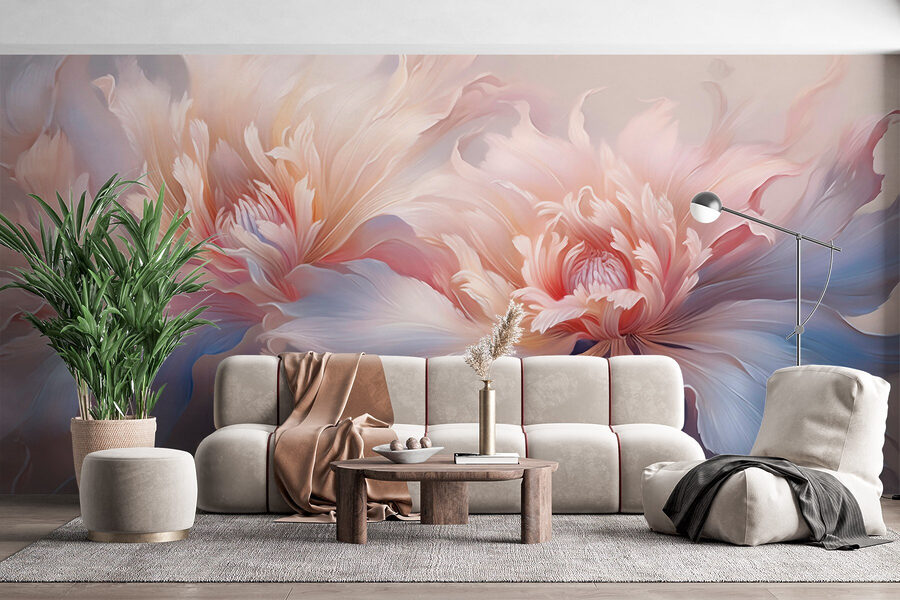 Fleurs délicates dans des tons pastels