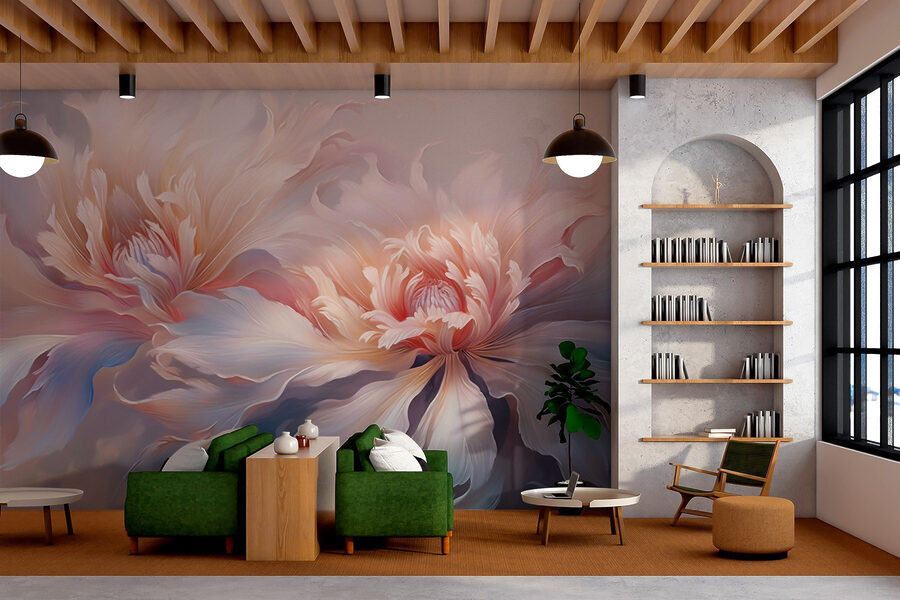 Fleurs délicates dans des tons pastels
