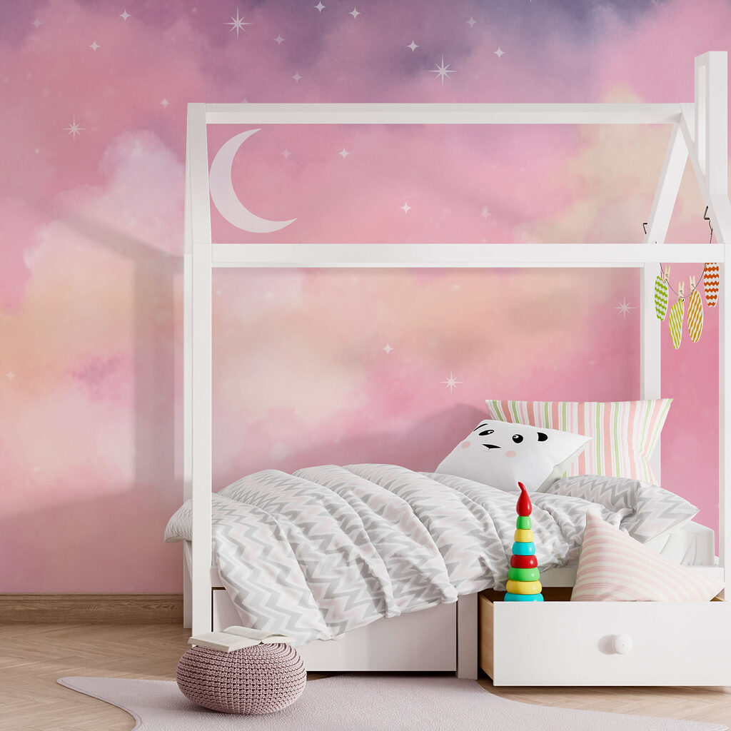 Moon and stars in the sky Moon and stars in the sky