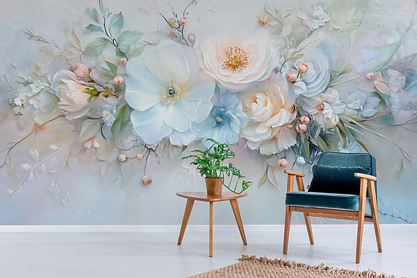 Peinture de fleurs et de feuilles Peinture de fleurs et de feuilles