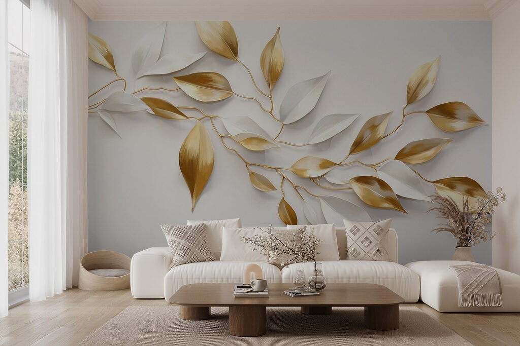 Elegant leaves in soft hues Elegant leaves in soft hues