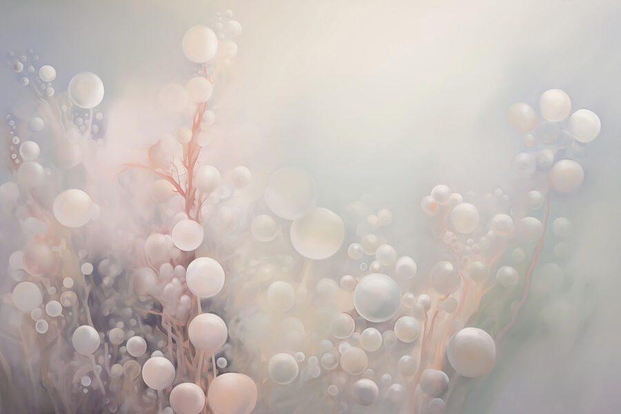 Papier peint Des orbes douces dans des teintes pastel de rêve. – Image 3