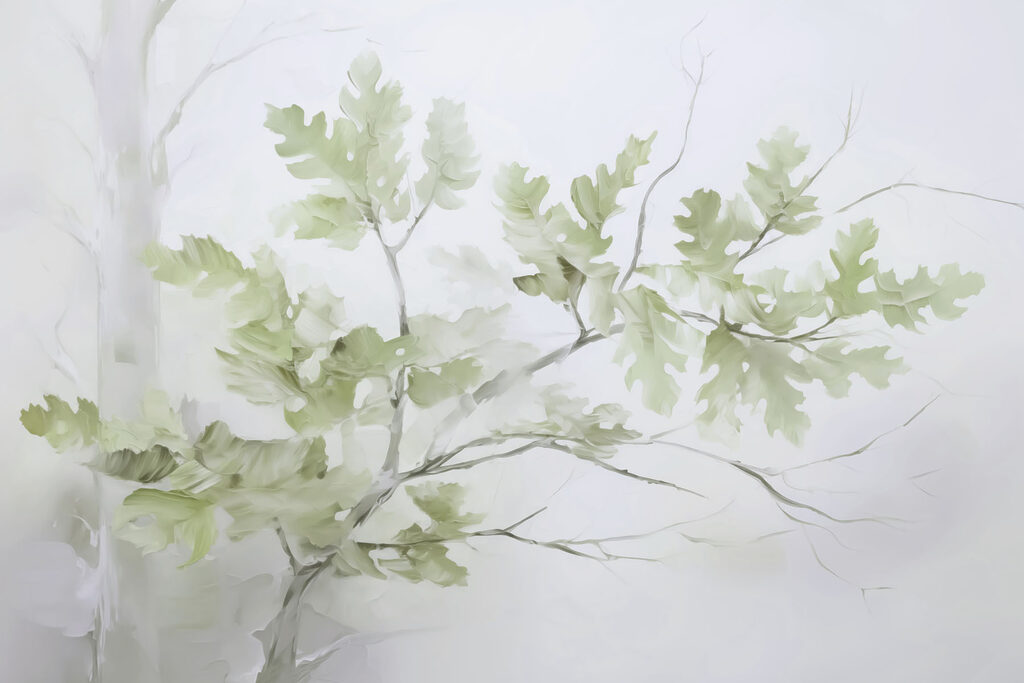 Branche d'arbre avec feuilles Branche d'arbre avec feuilles