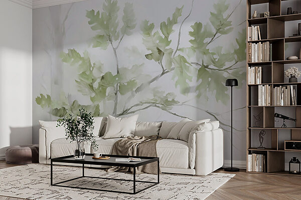 Branche d'arbre avec feuilles Branche d'arbre avec feuilles