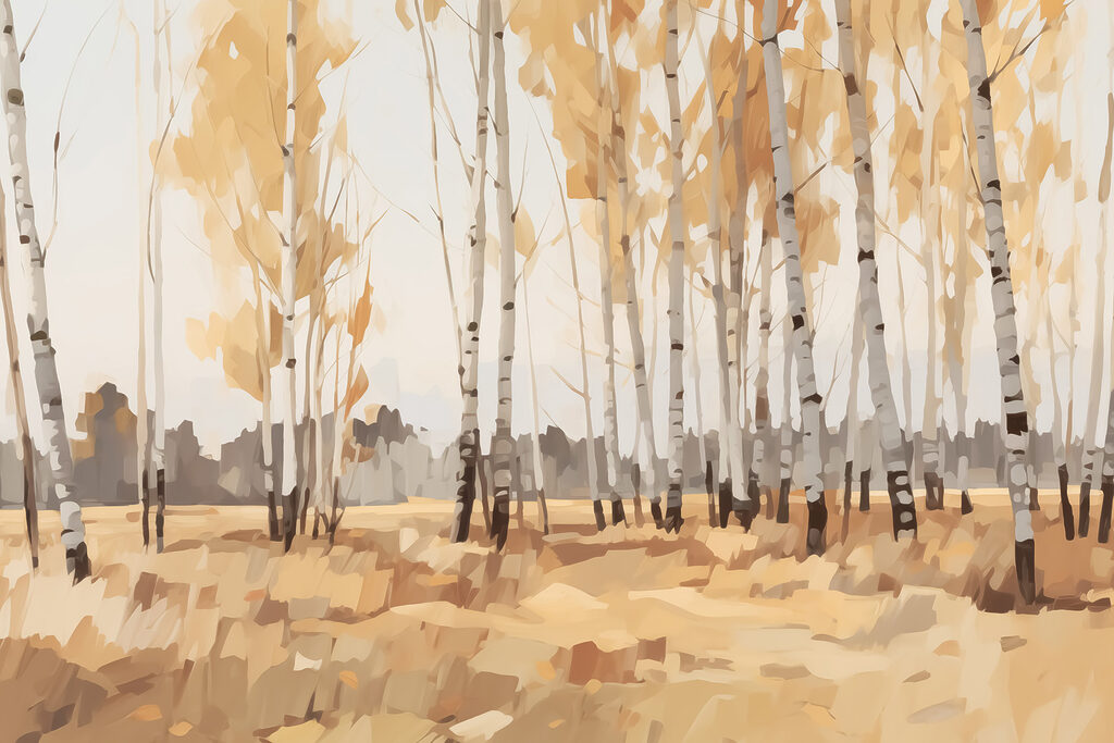 Groupe d'arbres dans un champ Groupe d'arbres dans un champ