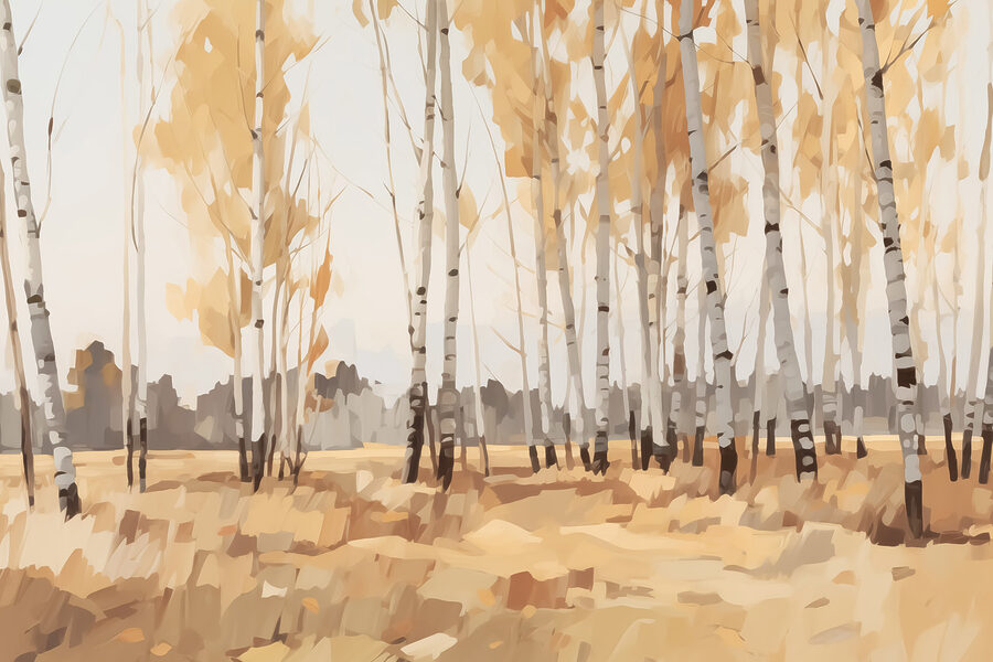 Papier peint Groupe d'arbres dans un champ – Image 3