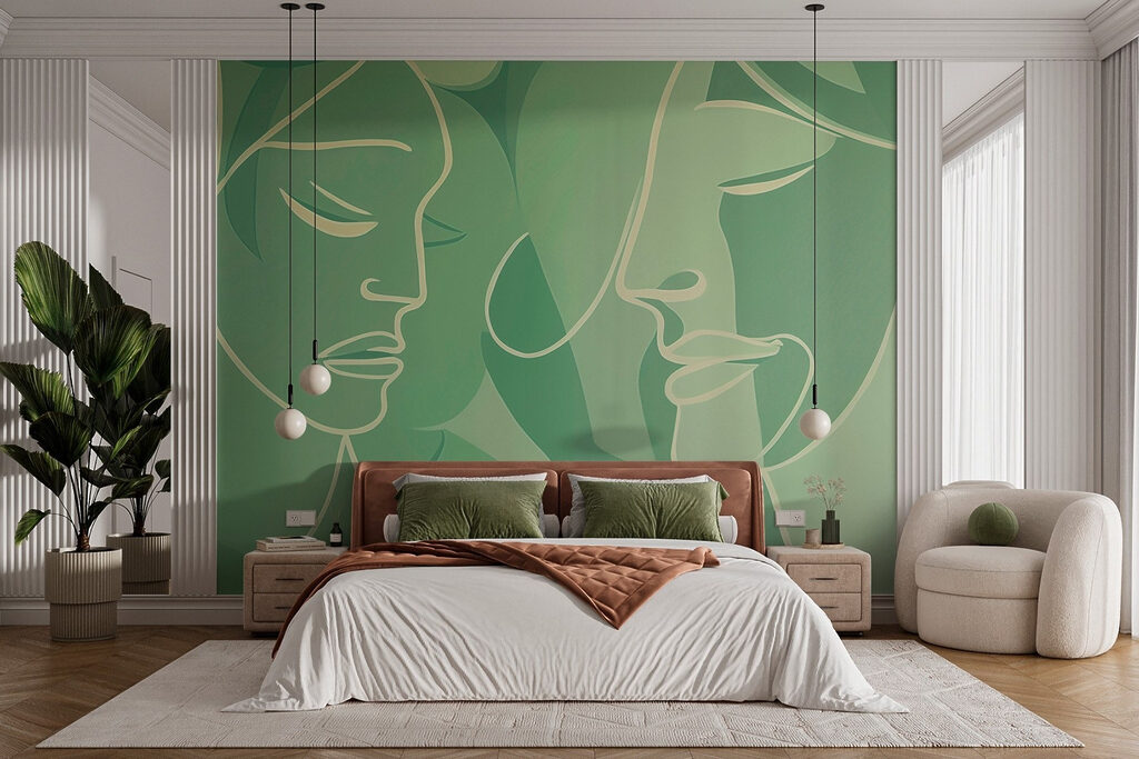 Drawing of a woman's face