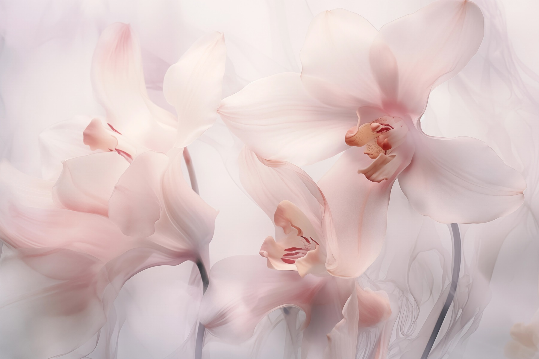 Delicate blooms in soft hues Delicate blooms in soft hues