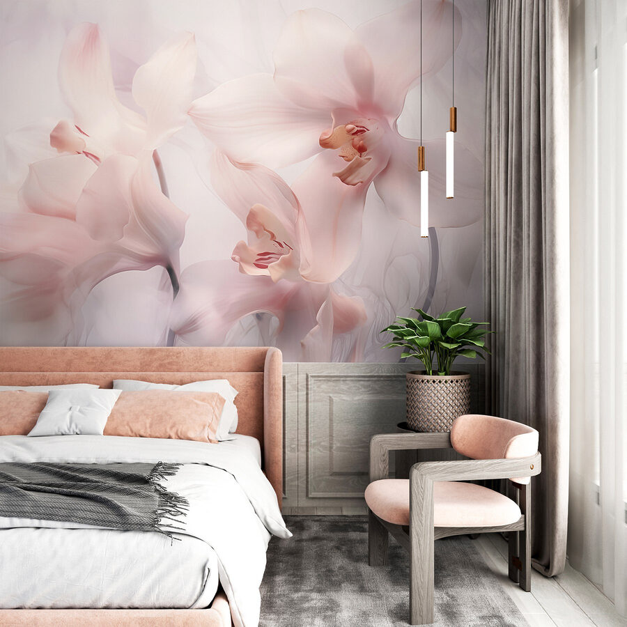 Des fleurs délicates aux teintes douces
