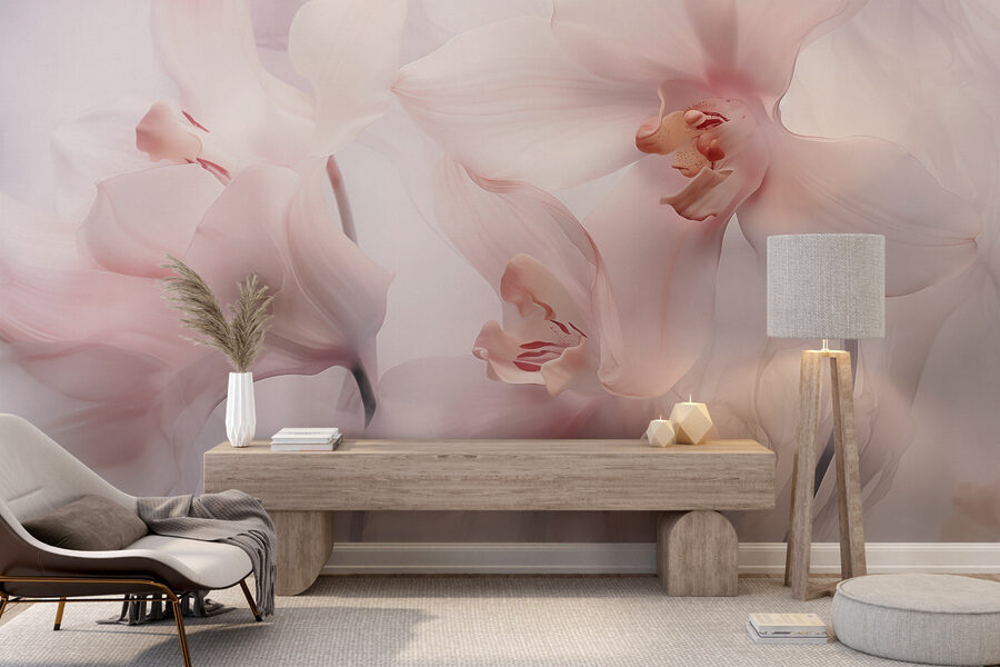 Des fleurs délicates aux teintes douces