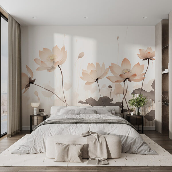 Groupe de fleurs avec feuilles Groupe de fleurs avec feuilles