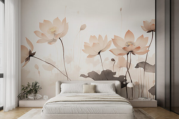 Groupe de fleurs avec feuilles Groupe de fleurs avec feuilles