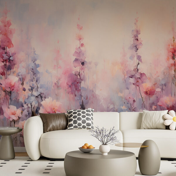 Peinture de fleurs dans un champ Peinture de fleurs dans un champ