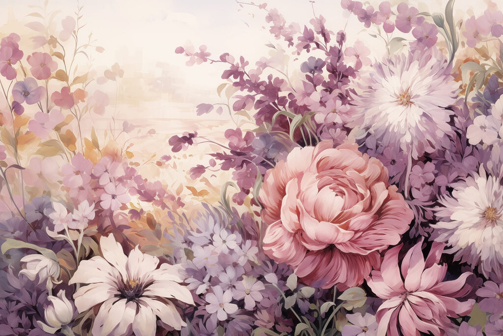 Peinture de fleurs et de feuilles Peinture de fleurs et de feuilles