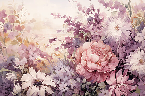Peinture de fleurs et de feuilles Peinture de fleurs et de feuilles