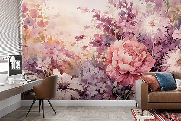 Peinture de fleurs et de feuilles Peinture de fleurs et de feuilles