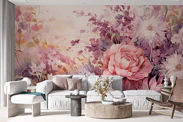 Peinture de fleurs et de feuilles Peinture de fleurs et de feuilles