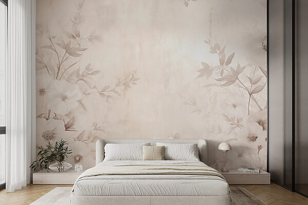 Motif de fleur blanche sur une surface blanche Motif de fleur blanche sur une surface blanche