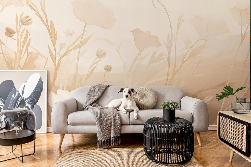 Delicate blooms in soft hues