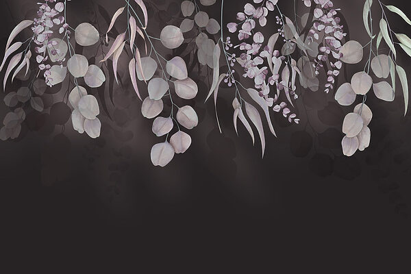 Delicate leaves in soft hues