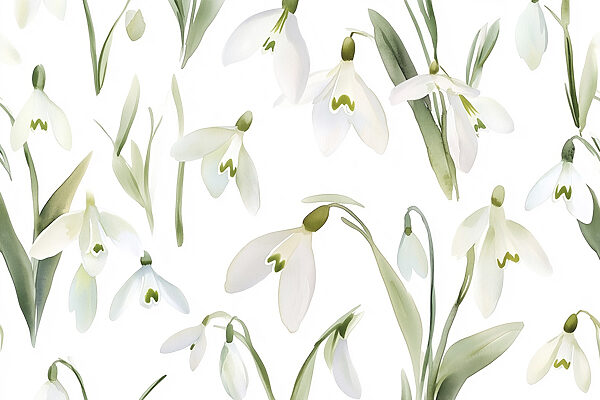 Motif de fleurs blanches Motif de fleurs blanches