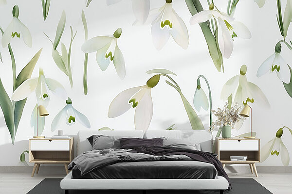 Motif de fleurs blanches Motif de fleurs blanches