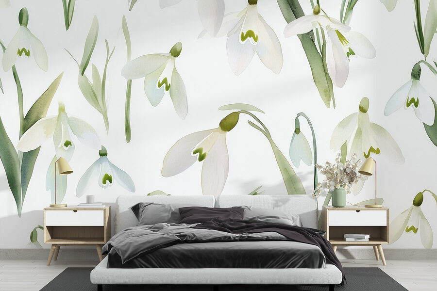 Motif de fleurs blanches Motif de fleurs blanches