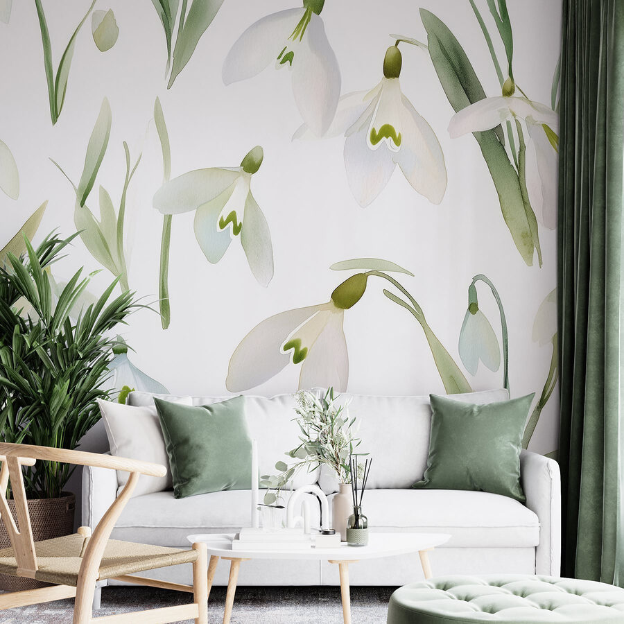 Motif de fleurs blanches Motif de fleurs blanches