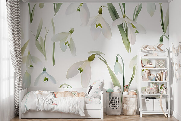 Motif de fleurs blanches Motif de fleurs blanches