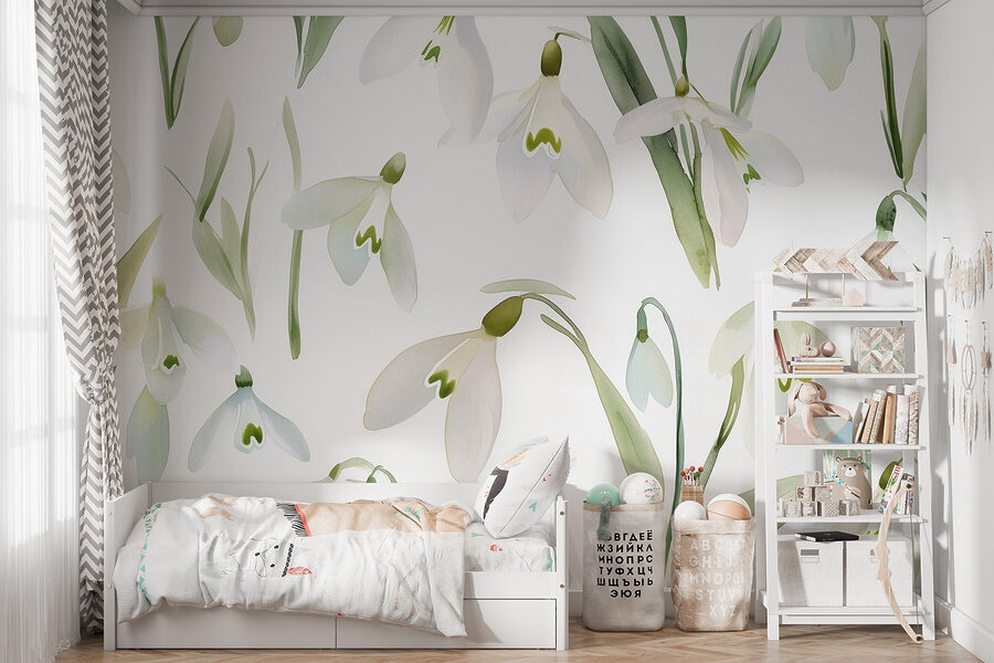 Motif de fleurs blanches Motif de fleurs blanches