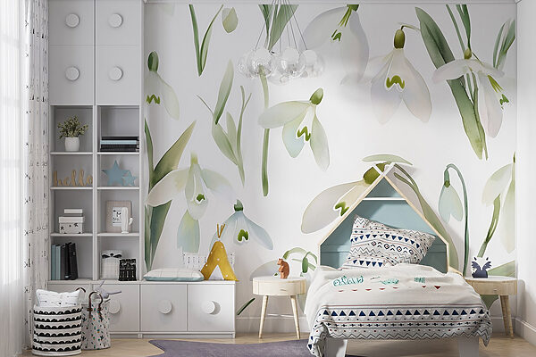 Motif de fleurs blanches Motif de fleurs blanches