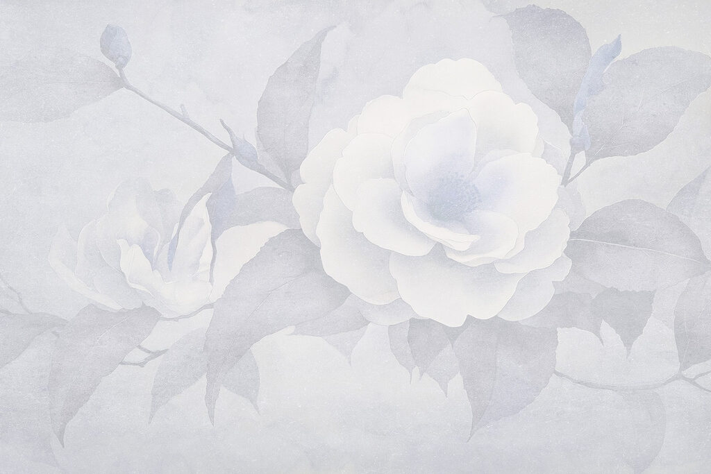 Fleur blanche avec feuilles Fleur blanche avec feuilles