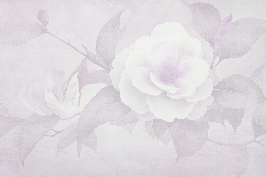 Fleur blanche avec feuilles Fleur blanche avec feuilles
