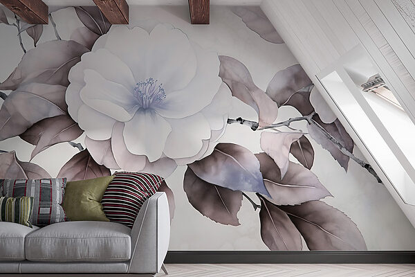 Painting of a flower Painting of a flower