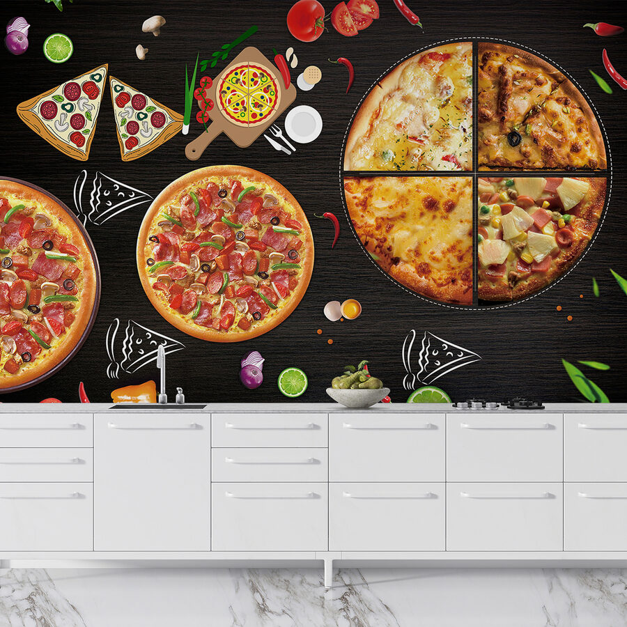 Une pizza sur une table