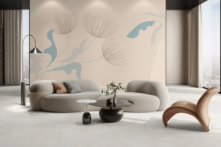 Dessin de fleurs et de feuilles