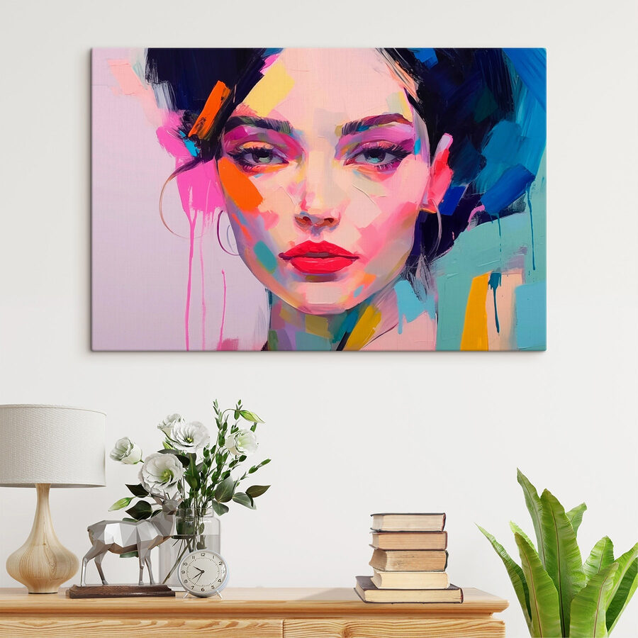Peinture d'une femme
