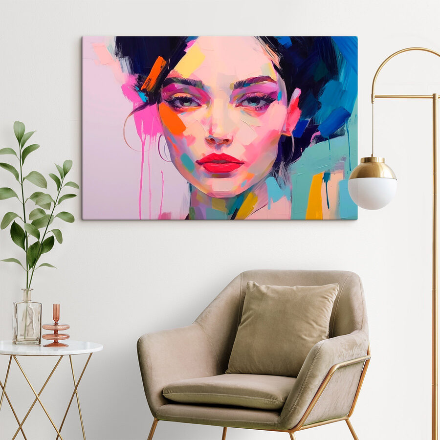 Peinture d'une femme