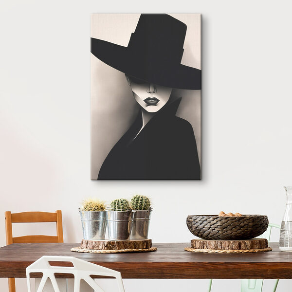 Femme portant un chapeau Femme portant un chapeau