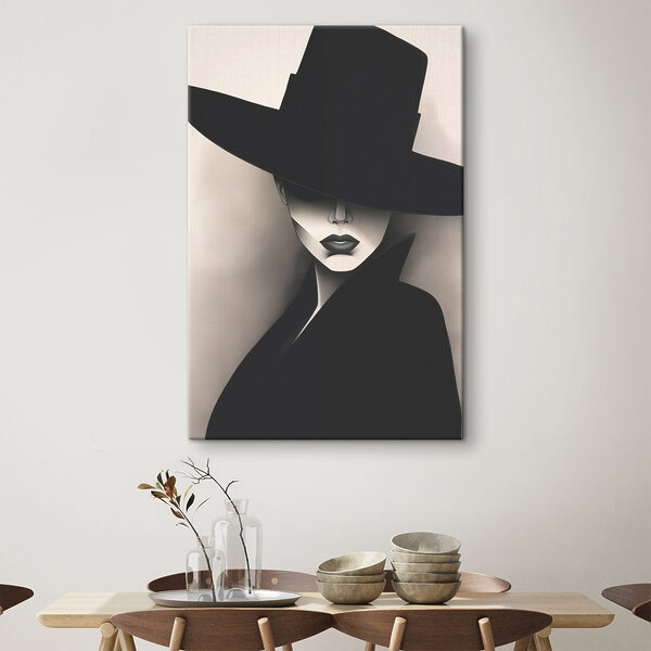 Femme portant un chapeau Femme portant un chapeau