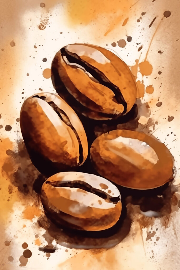 Group of coffee beans Group of coffee beans